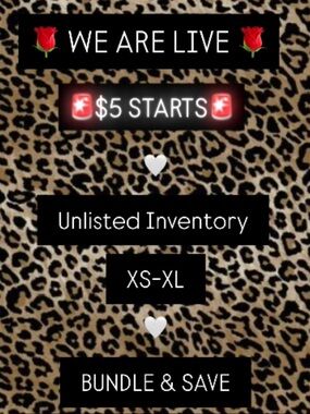 Live Show Low Starts- Starting at $5 🚨 Everything must GO